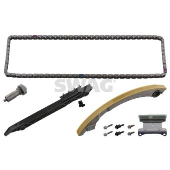 Kit de distribution par chaîne SWAG 40 10 1763 pour SAAB 93 2.0 t - 241cv