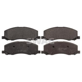 Jeu de 4 plaquettes de frein avant SWAG [40 11 6149]