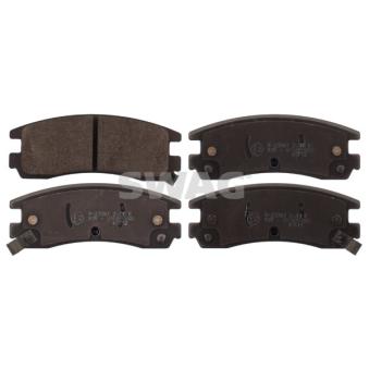 Jeu de 4 plaquettes de frein arrière SWAG [40 11 6154]