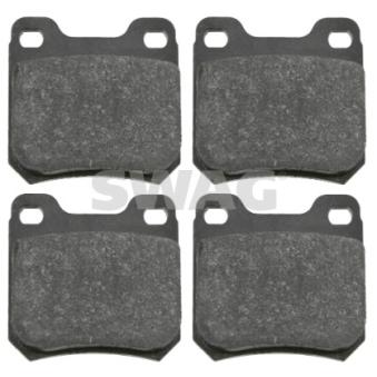 Jeu de 4 plaquettes de frein arrière SWAG OEM 1605047