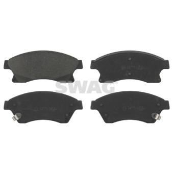 Jeu de 4 plaquettes de frein avant SWAG OEM 13301207