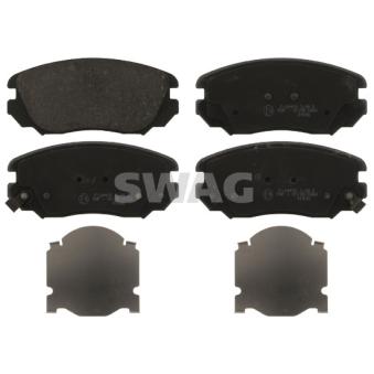 Jeu de 4 plaquettes de frein avant SWAG OEM 22959105