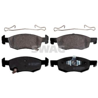 Jeu de 4 plaquettes de frein avant SWAG OEM 95524972
