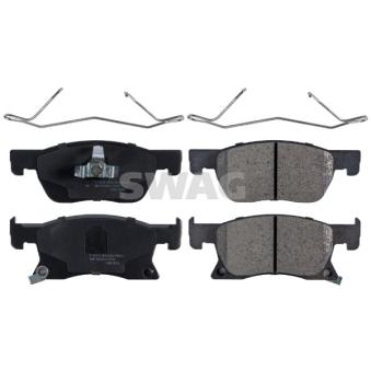 Jeu de 4 plaquettes de frein avant SWAG 42 11 6239 pour AUDI A6 1.6 CDTi - 110cv