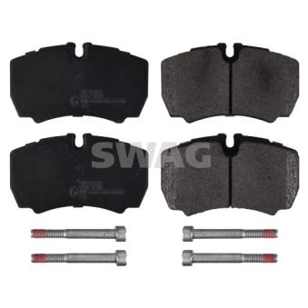 Jeu de 4 plaquettes de frein arrière SWAG OEM 93162491