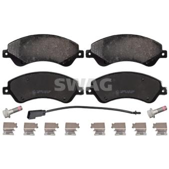 Jeu de 4 plaquettes de frein avant SWAG OEM ME6C1J2K021BB