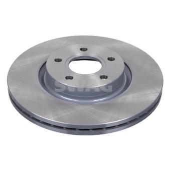 Jeu de 2 disques de frein avant SWAG 50 92 4566 pour FORD C-MAX 2.0 TDCi - 170cv