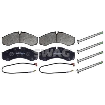 Jeu de 4 plaquettes de frein avant SWAG OEM 5001844747