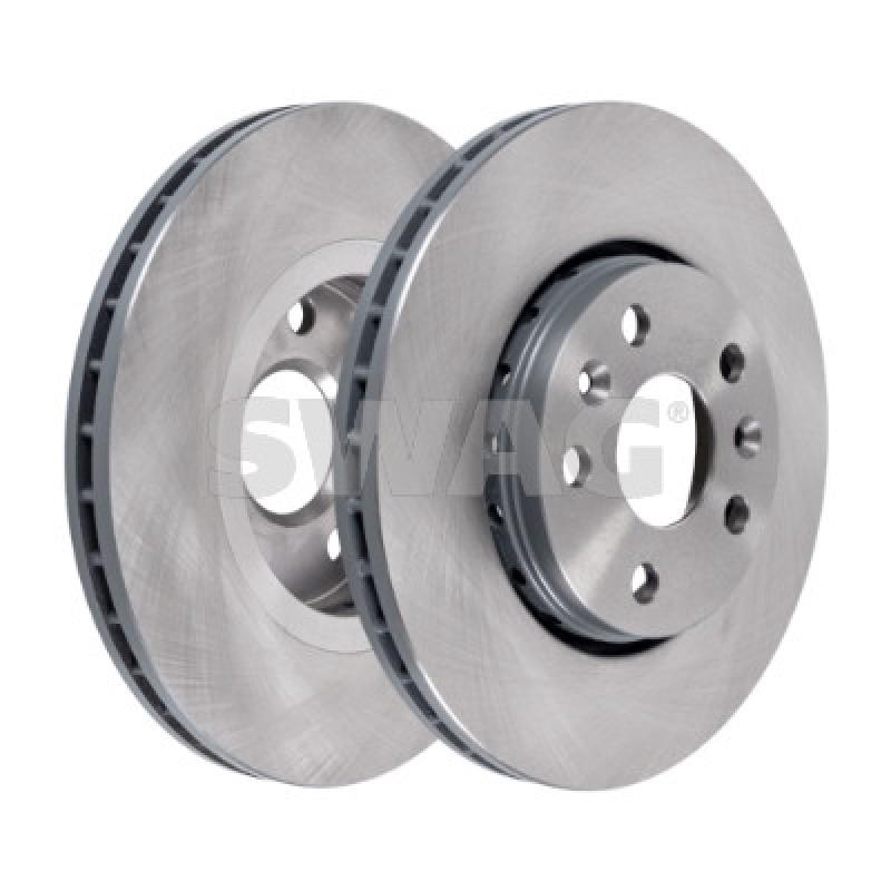 Jeu de 2 disques de frein avant SWAG 60 91 2097 - Visuel 1