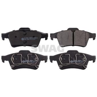 Jeu de 4 plaquettes de frein arrière SWAG OEM 7701207767