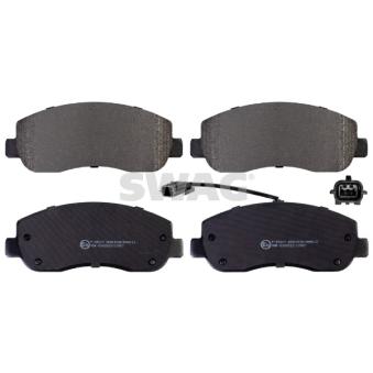 Jeu de 4 plaquettes de frein avant SWAG OEM 93167551
