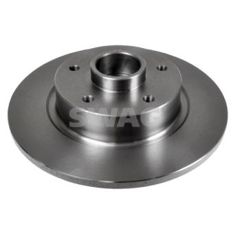 Jeu de 2 disques de frein arrière SWAG 60 93 8305 pour DACIA SPRING 1.6 E85 - 110cv