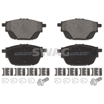 Jeu de 4 plaquettes de frein arrière SWAG OEM 95525386