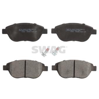 Jeu de 4 plaquettes de frein avant SWAG OEM ZQ92341380