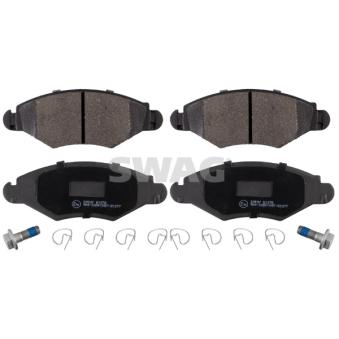 Jeu de 4 plaquettes de frein avant SWAG OEM 425308 Jeu de 4 plaquettes de frein avant SWAG OEM 425308