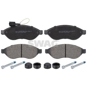 Jeu de 4 plaquettes de frein avant SWAG OEM 425357 Jeu de 4 plaquettes de frein avant SWAG OEM 425357