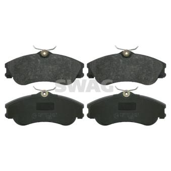 Jeu de 4 plaquettes de frein avant SWAG OEM E172536 Jeu de 4 plaquettes de frein avant SWAG OEM E172536