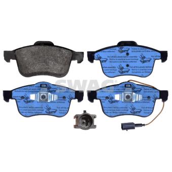 Jeu de 4 plaquettes de frein avant SWAG OEM 95518217 Jeu de 4 plaquettes de frein avant SWAG OEM 95518217