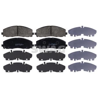 Jeu de 4 plaquettes de frein avant SWAG OEM 68159579AB