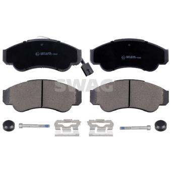 Jeu de 4 plaquettes de frein avant SWAG OEM 77364859