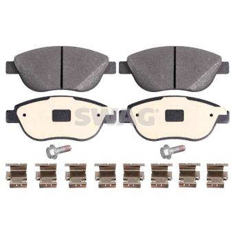 Jeu de 4 plaquettes de frein avant SWAG OEM 71770080