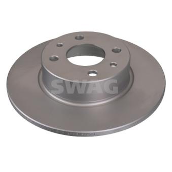 Jeu de 2 disques de frein arrière SWAG 70 93 6830 pour OPEL SINTRA 1.9 JTD - 110cv