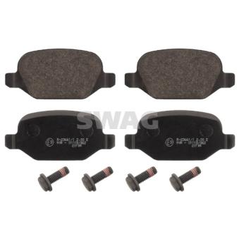 Jeu de 4 plaquettes de frein arrière SWAG 74 91 6853 pour CITROEN JUMPY 1.9 JTD - 110cv