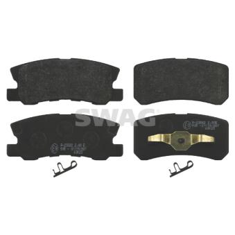 Jeu de 4 plaquettes de frein arrière SWAG OEM 425448