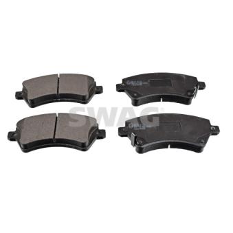 Jeu de 4 plaquettes de frein avant SWAG 81 91 6539 pour OPEL CORSA 2.0 D-4D - 110cv