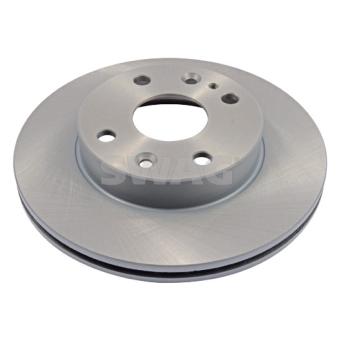 Jeu de 2 disques de frein avant SWAG 83 91 0624 pour FORD TRANSIT COURIER 1.6 - 84cv