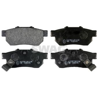 Jeu de 4 plaquettes de frein arrière SWAG OEM 43022SH3G01