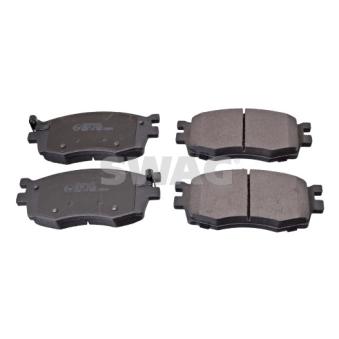 Jeu de 4 plaquettes de frein avant SWAG 90 91 6699 pour FORD TRANSIT 1.5 CRDi - 110cv