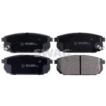 Jeu de 4 plaquettes de frein arrière SWAG [91 91 6524]