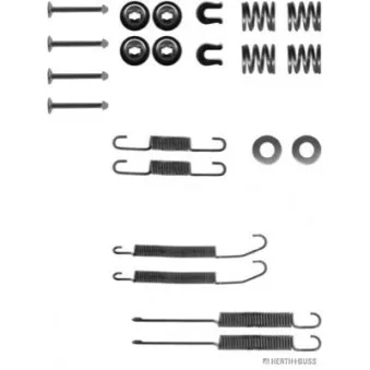 Kit d'accessoires, mâchoire de frein METZGER 105-0718