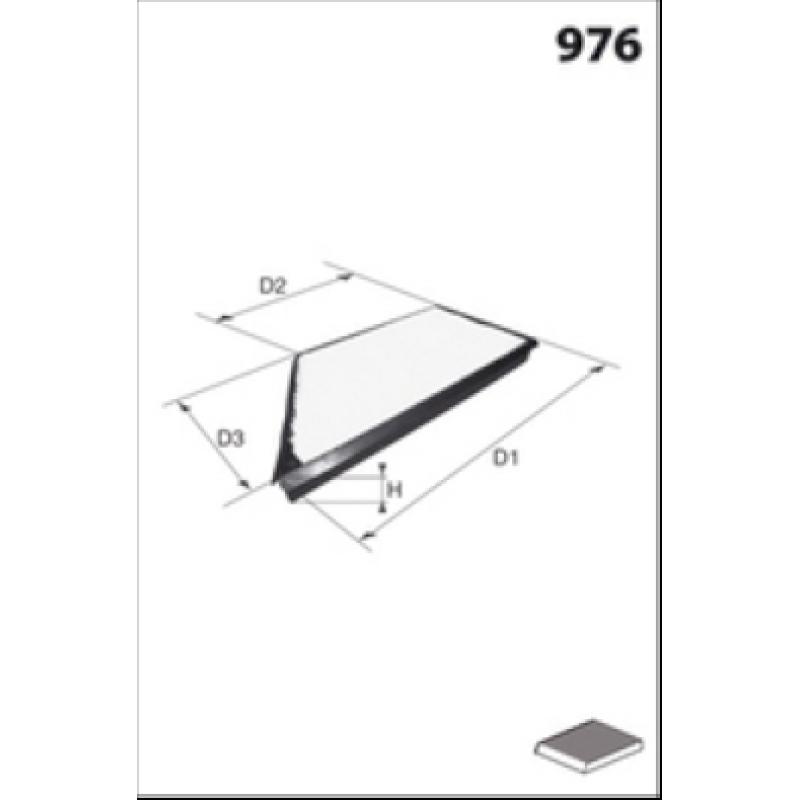 Filtre, air de l'habitacle MECAFILTER EAR7068 - Visuel 1