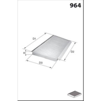 Filtre, air de l'habitacle MECAFILTER OEM A2038300918