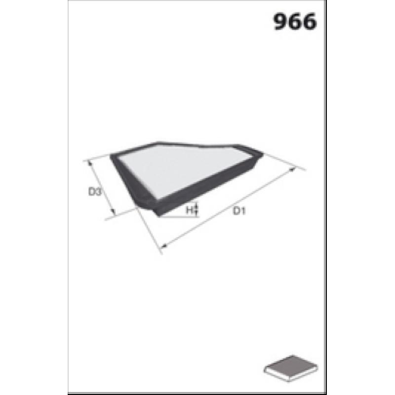 Filtre, air de l'habitacle MECAFILTER EKR7081 - Visuel 1