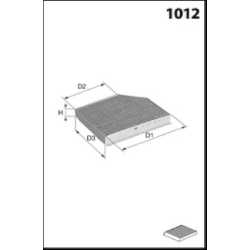 Filtre, air de l'habitacle MECAFILTER EKR7364 - Visuel 1