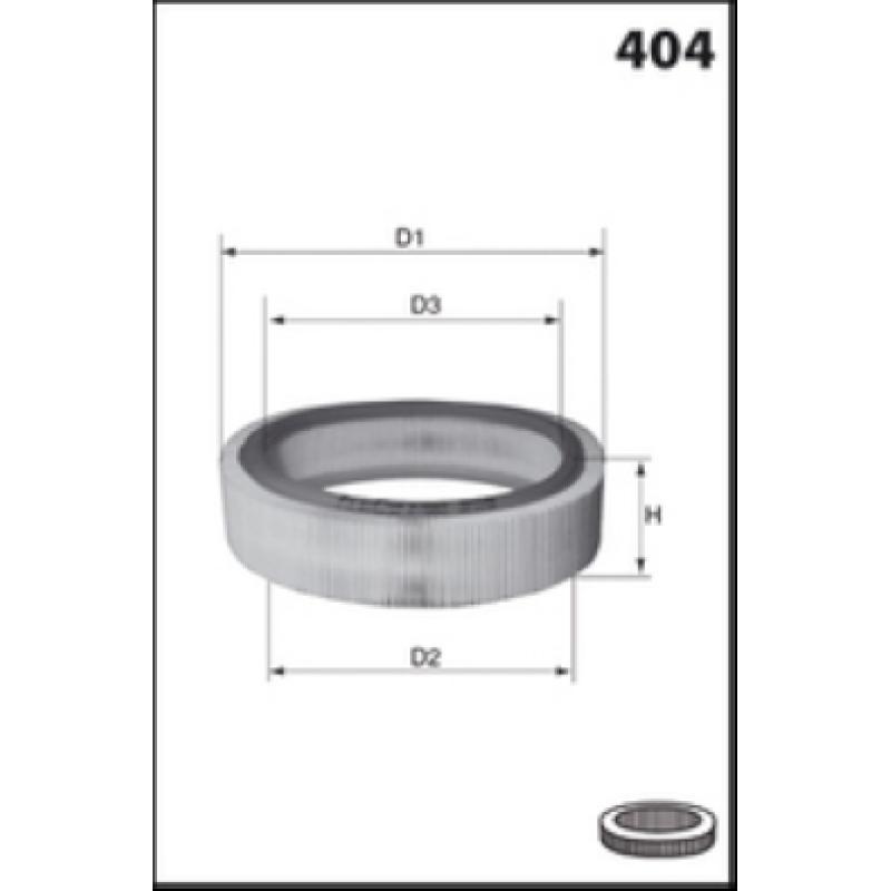 Filtre à air MECAFILTER EL3822 - Visuel 1