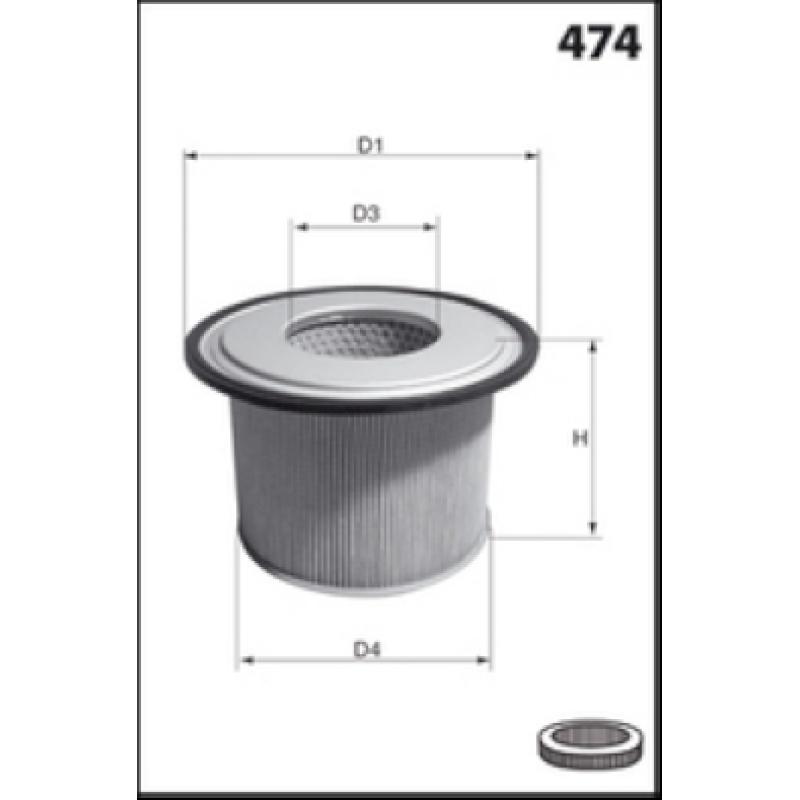 Filtre à air MECAFILTER EL3906 - Visuel 1