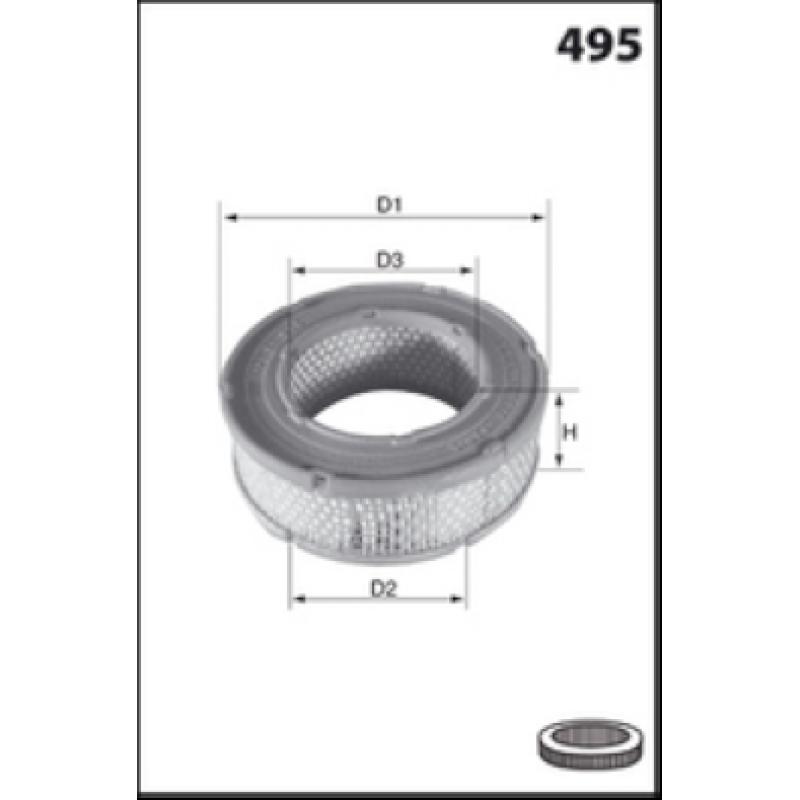 Filtre à air MECAFILTER EL9185 - Visuel 1