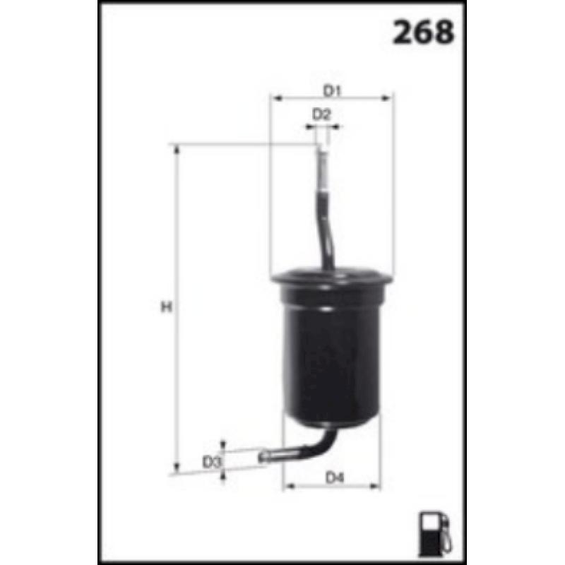 Filtre à carburant MECAFILTER ELE6009 - Visuel 1