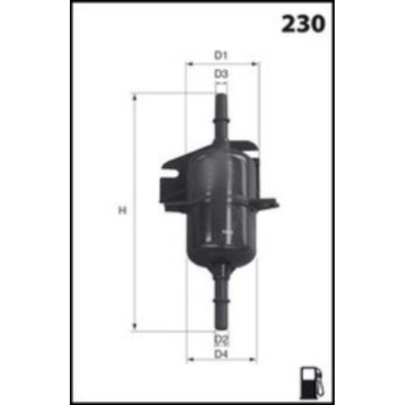 Filtre à carburant MECAFILTER ELE6021 - Visuel 1