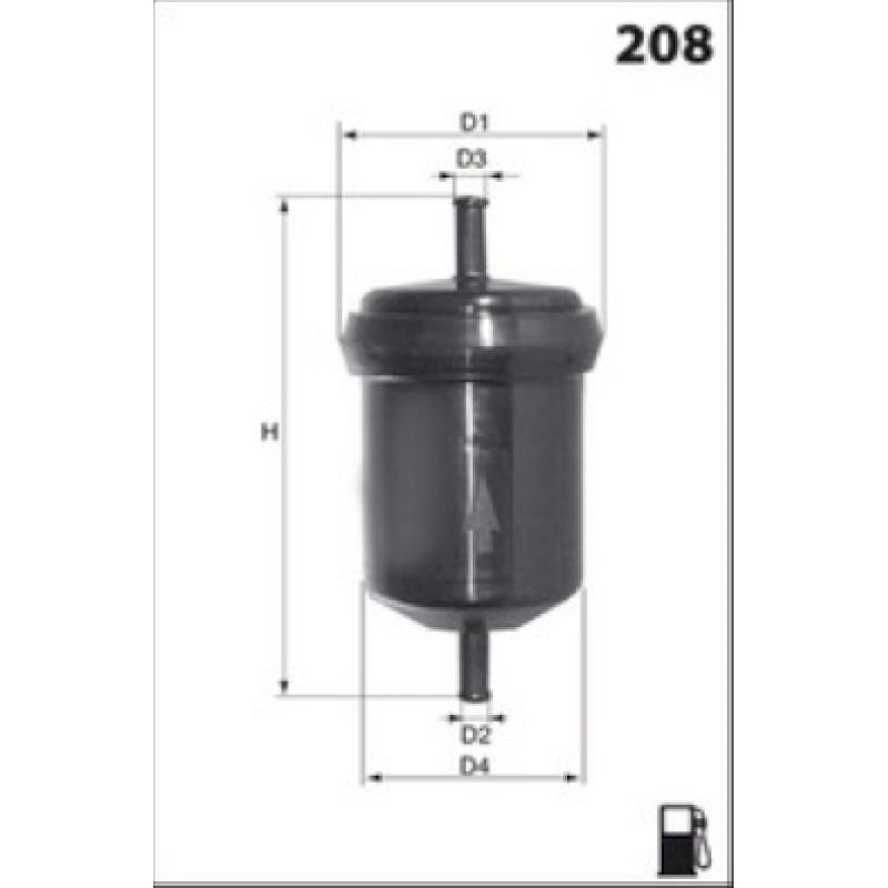 Filtre à carburant MECAFILTER ELE6043 - Visuel 1