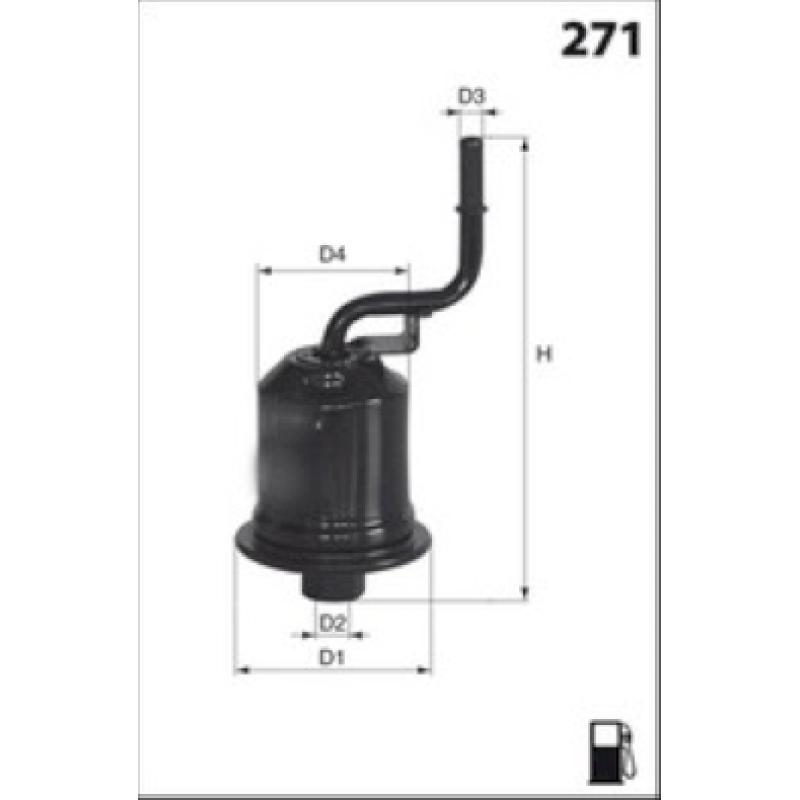 Filtre à carburant MECAFILTER ELE6078 - Visuel 1