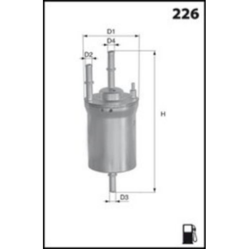 Filtre à carburant MECAFILTER ELE6102 - Visuel 1