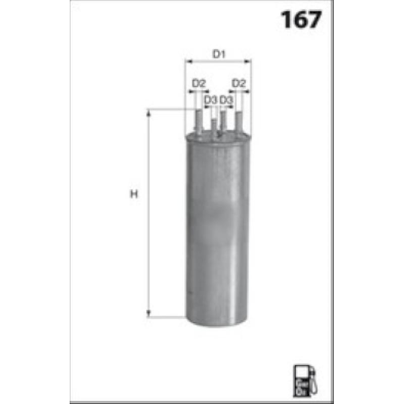Filtre à carburant MECAFILTER ELE6125 - Visuel 1