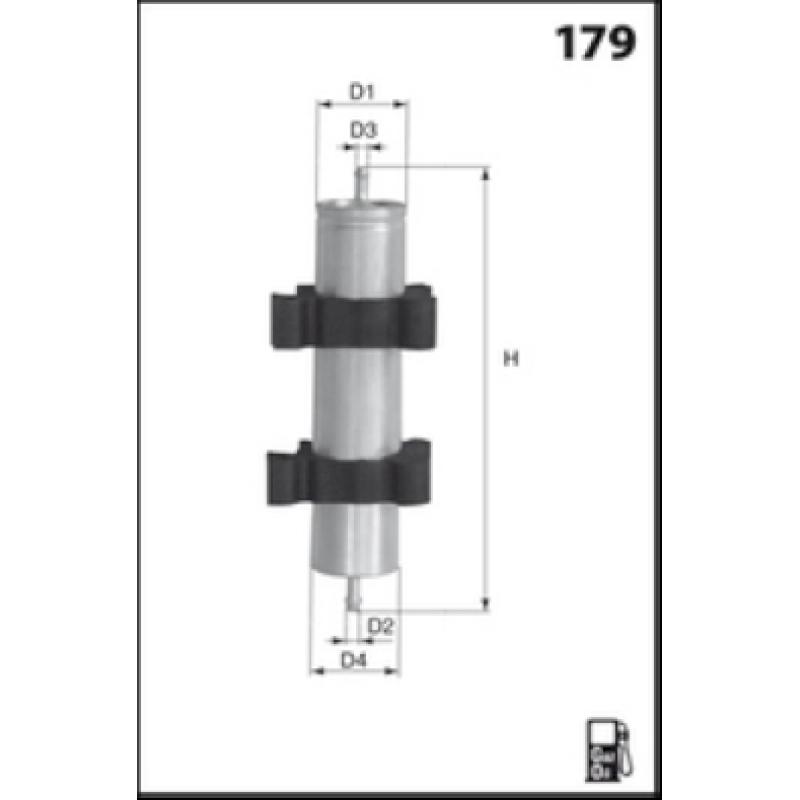 Filtre à carburant MECAFILTER ELG5374 - Visuel 1