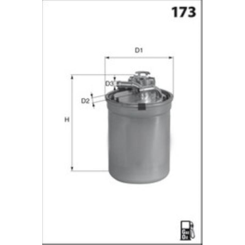 Filtre à carburant MECAFILTER ELG5386 - Visuel 1