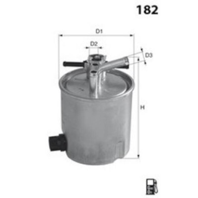Filtre à carburant MECAFILTER ELG5477 - Visuel 1